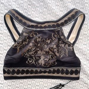 SKIVVIES BY FOR LOVE & LEMONS lace high neck bra